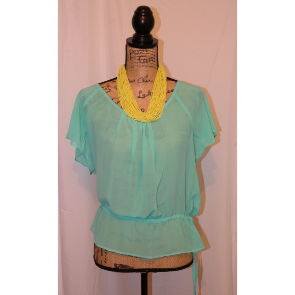 Solid Ruffle Sleeve Summer Blouses #shesdarlin!